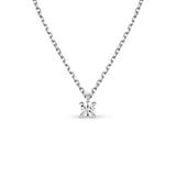 [Platinum] 4 Prong Diamond Necklace NAAM5002D