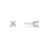 [Platinum] 4 Prong Diamond Stud Earrings 0.1ct EAAS5001D