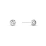 [Platinum] Diamond Stud Earrings 0.1ct EAAS5005D