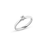 [Platinum] 4 Prong Diamond Ring 0.1ct  RAAS5001D