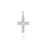 14k White Gold Classic Cross Pendant PWTM4006