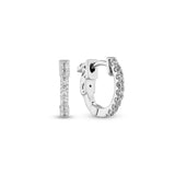 14k White Gold Lab Grown Diamond Tennis Hoop Earrings EAAM4007L