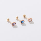 Iliha Blue Oval Piercing EONM4160