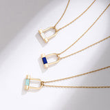 Noi Arch Blue Necklace NLKS4182