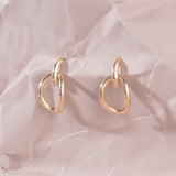 Volume Oval Chain Earrings EAMM4009