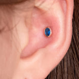 Iliha Blue Oval Piercing EONM4160